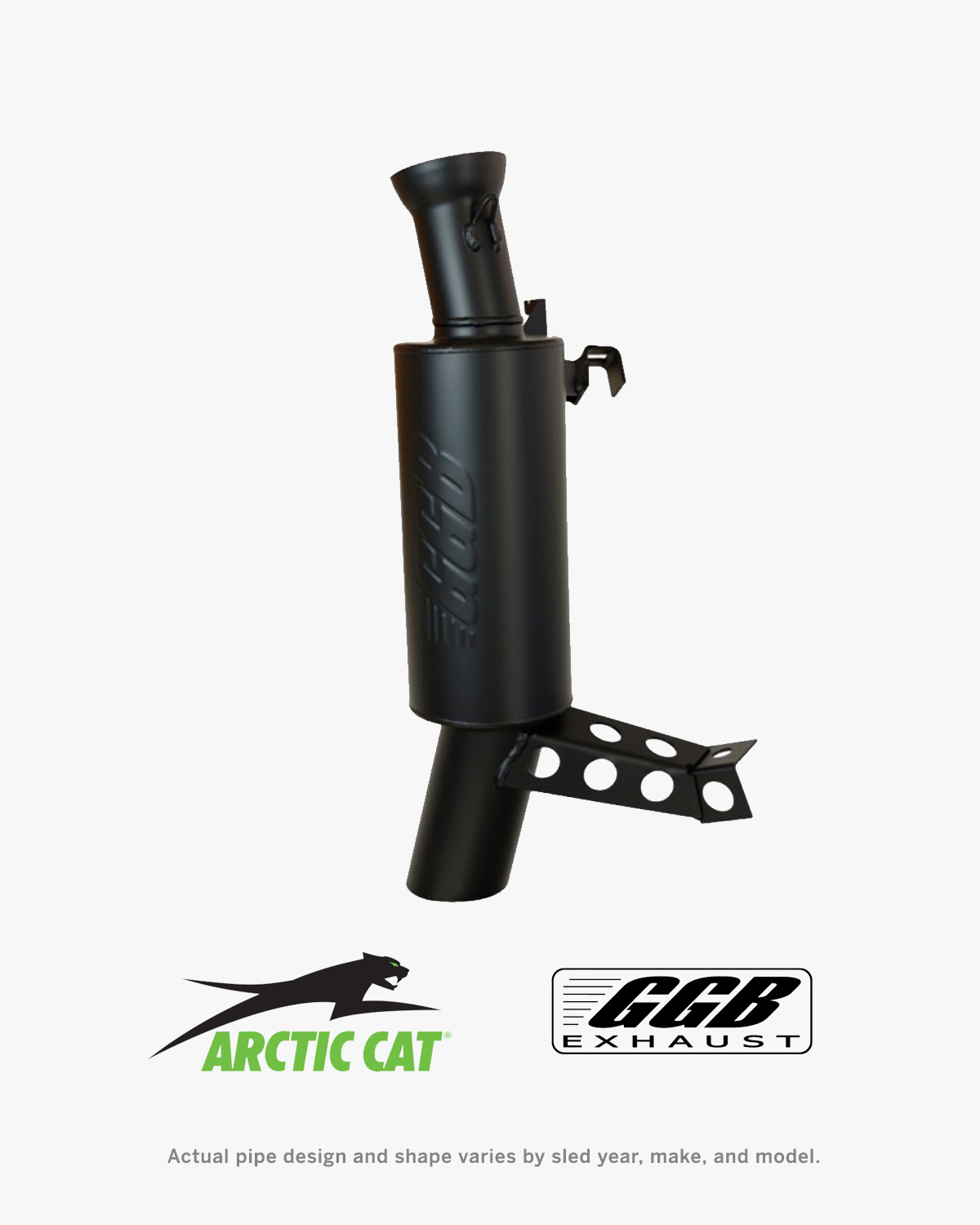 Picture of GGB Trail Exhaust for Arctic Cat Snowmobiles